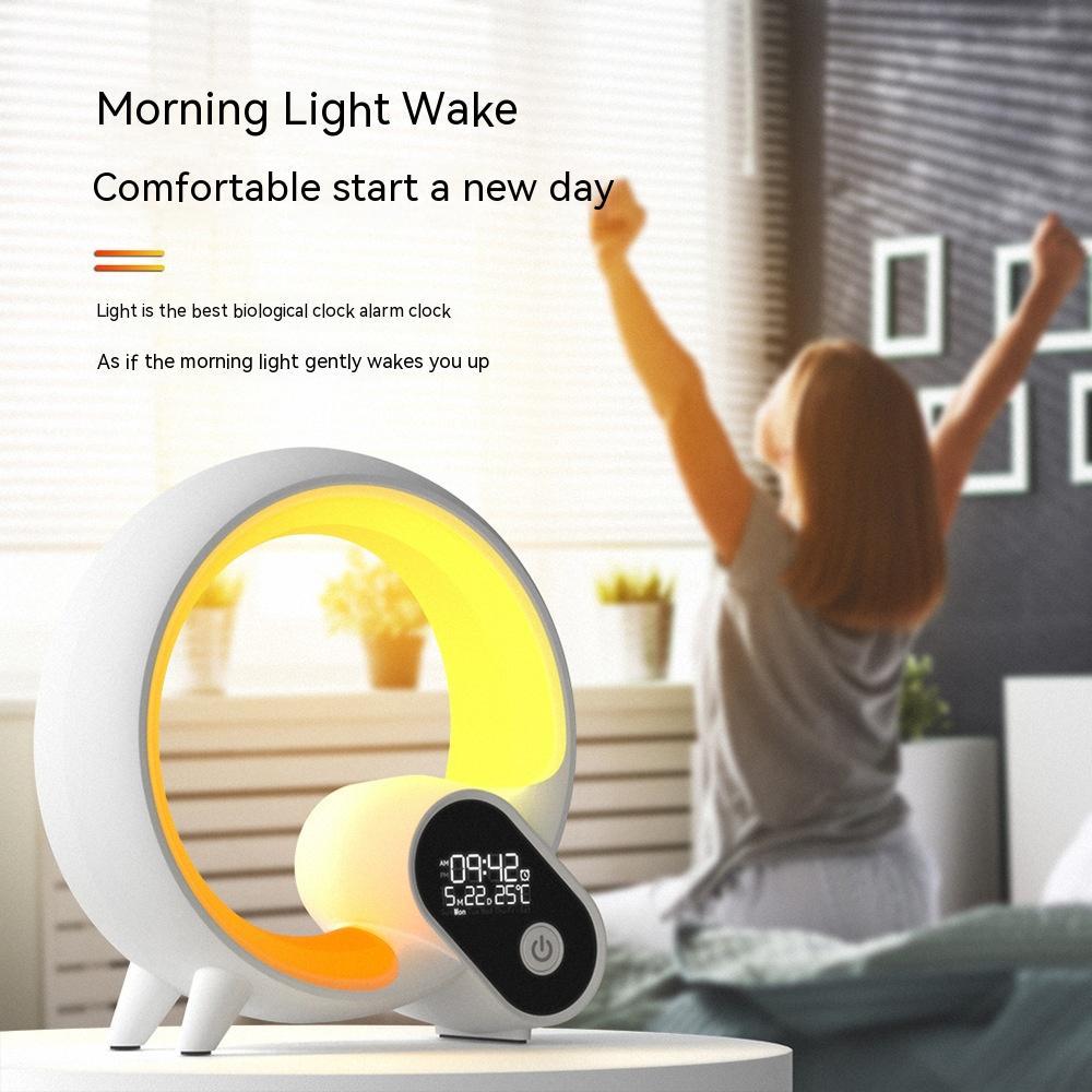 Q-Light Sunrise Alarm Clock – Bluetooth Speaker & Mood Light